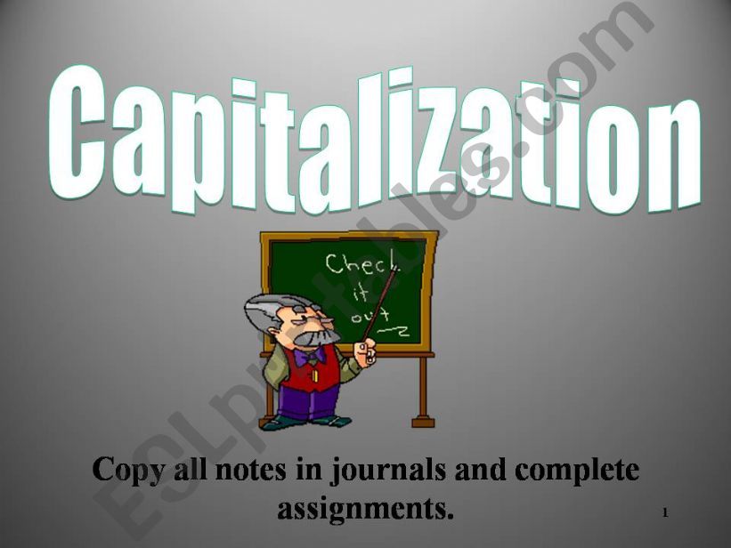 Rules of Capitalization powerpoint