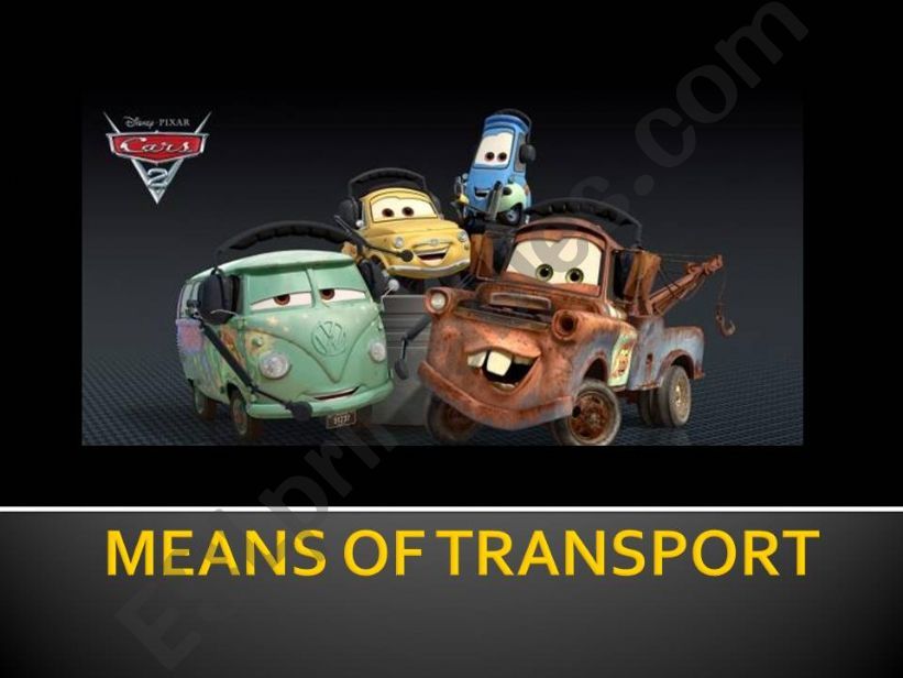 MEANS OF TRANSPORT powerpoint