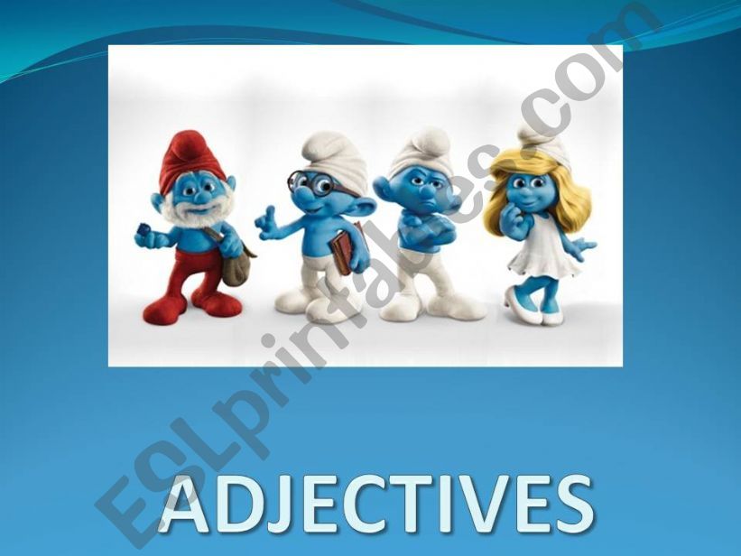 ADJECTIVES powerpoint