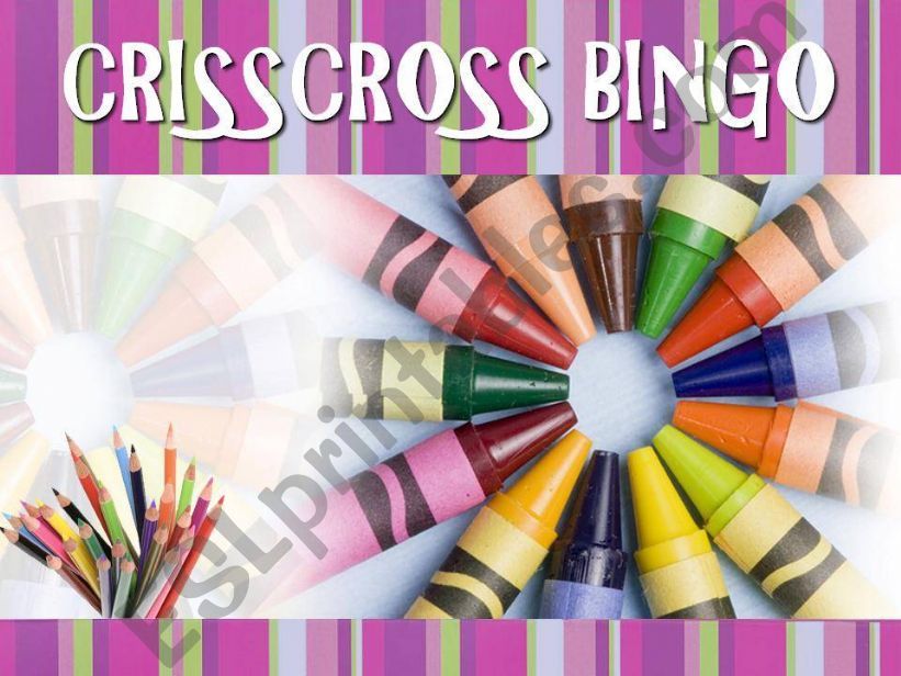 CRISSCROSS BINGO powerpoint