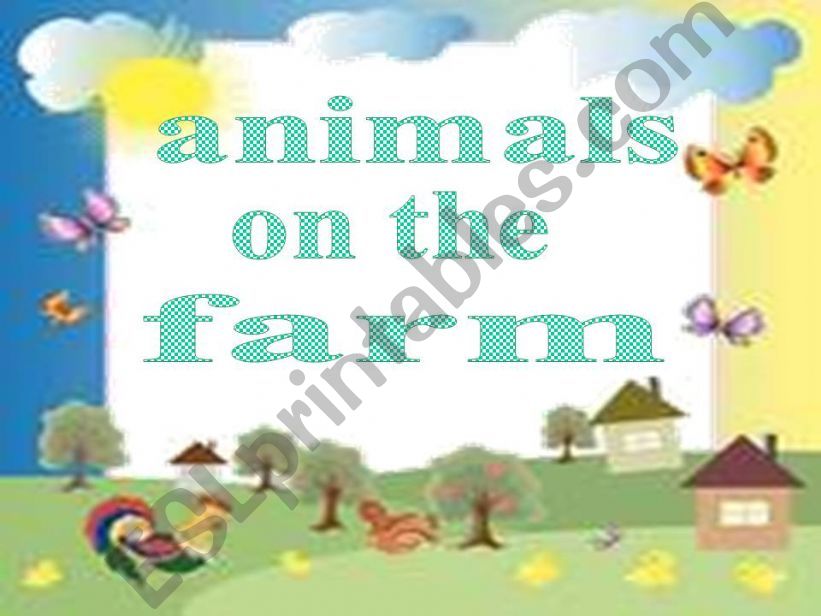 animals on the farm powerpoint