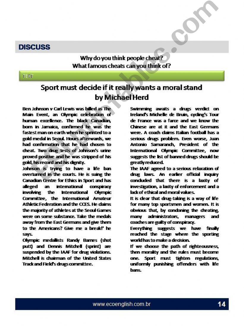 ESL English PowerPoints CURRENT ISSUES TO BE DEBATED