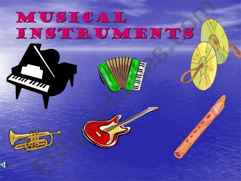 24 Musical Instruments powerpoint