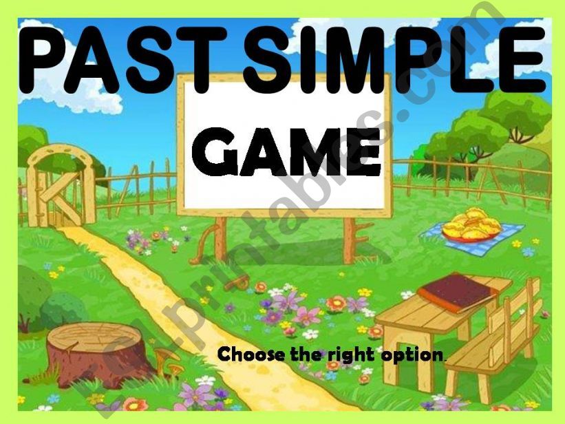 PAST SIMPLE - GAME powerpoint