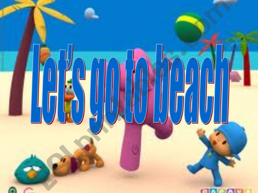 Lets go to beach powerpoint