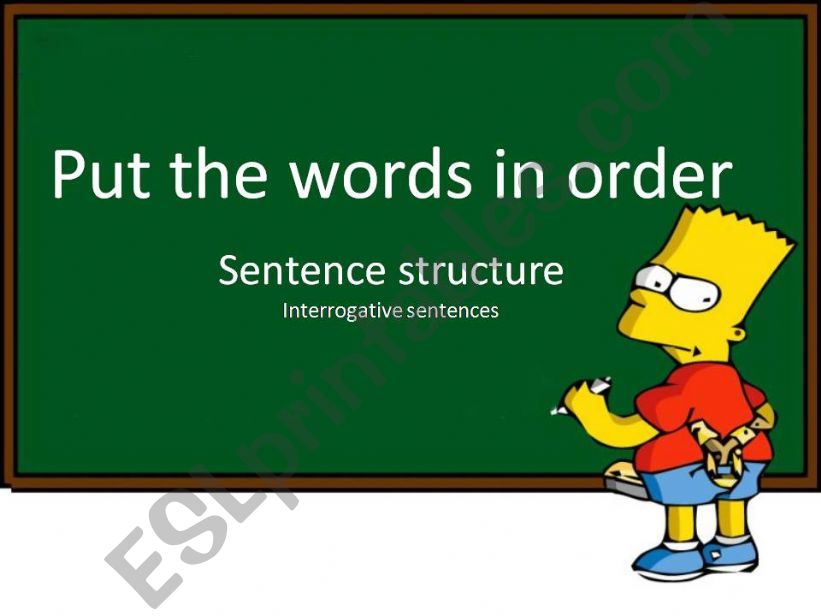 How to build sentences(interrogative sentences) 1