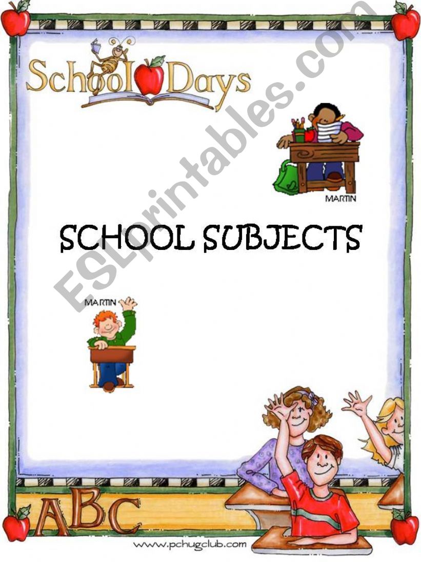 School Subjects powerpoint