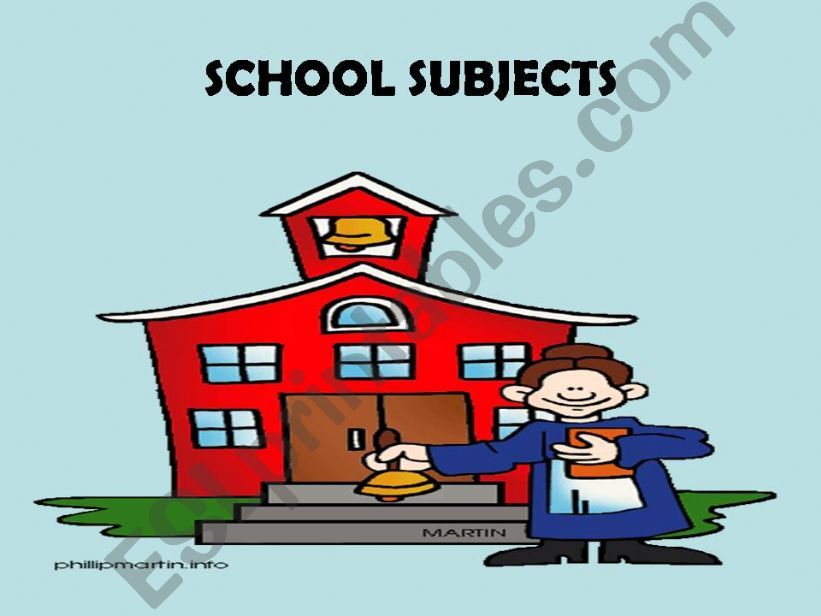 SCHOOL SUBJECTS powerpoint