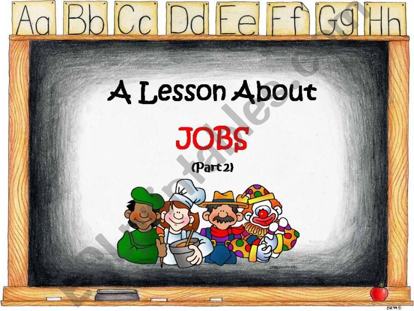 A lesson about jobs (Part 2) powerpoint