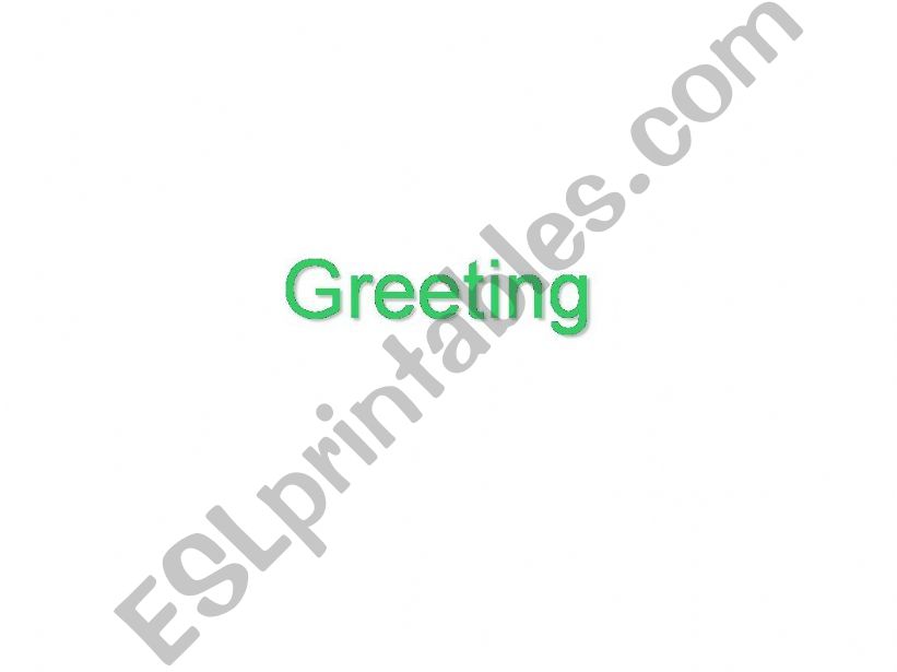 Greeting powerpoint
