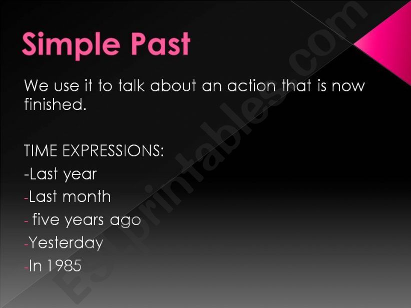 Simple Past powerpoint