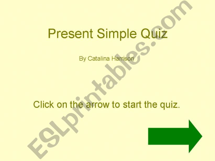 Present Simple Interactive Quiz