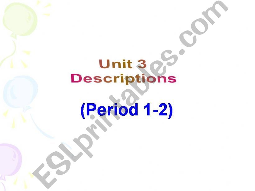 Unit 3 Lifelines Elementary Period 1-2 Part 1