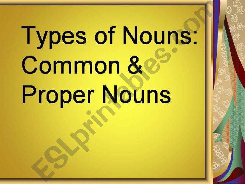 Common & Proper Nouns powerpoint