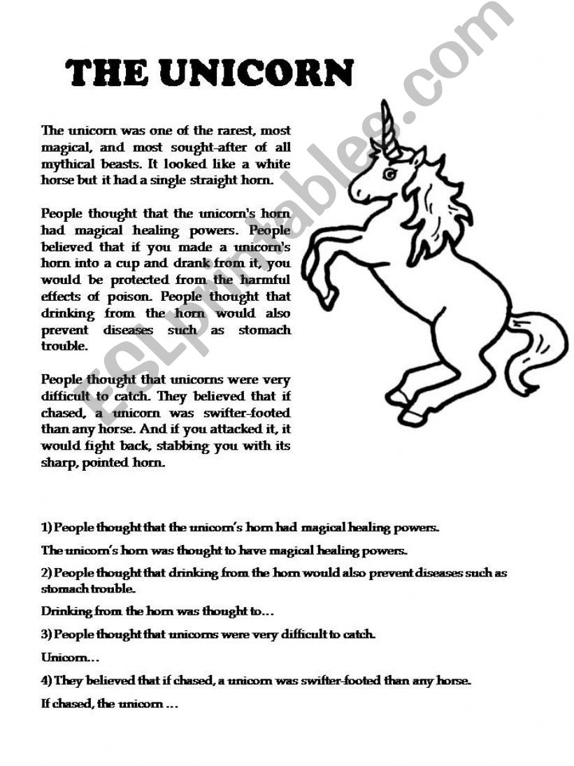 The Unicorn powerpoint