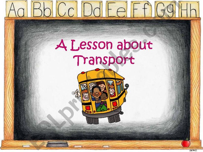 A lesson about Transport powerpoint