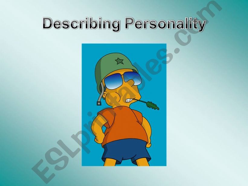 Describing Personality powerpoint