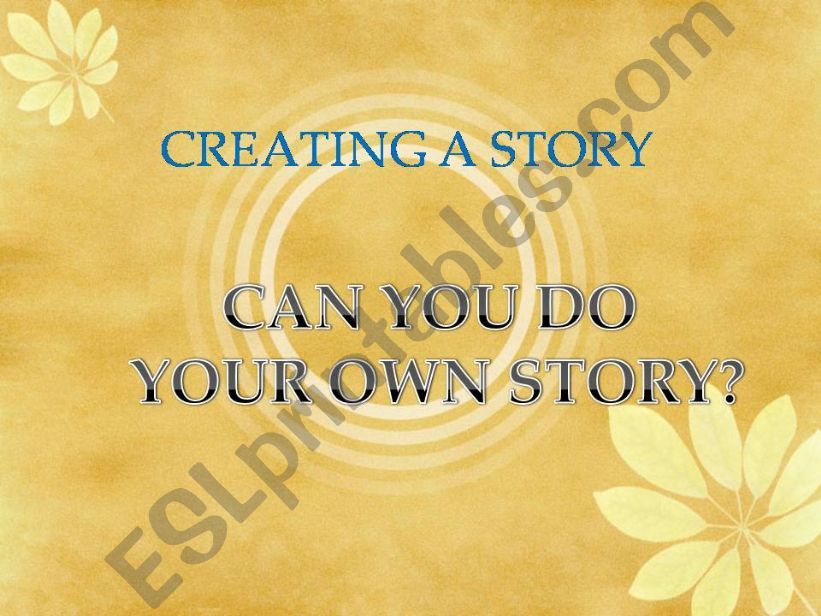 I HAD WRITTEN THIS... powerpoint
