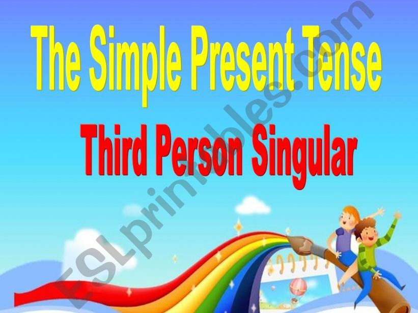 The third person singular powerpoint