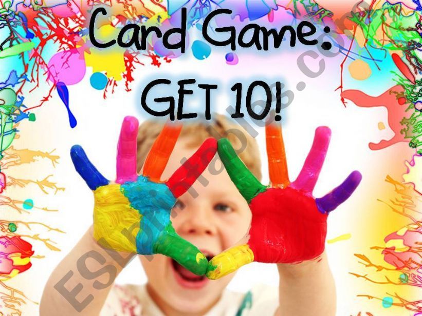CARD GAME: GET 10! COUNT & NON-COUNT NOUNS