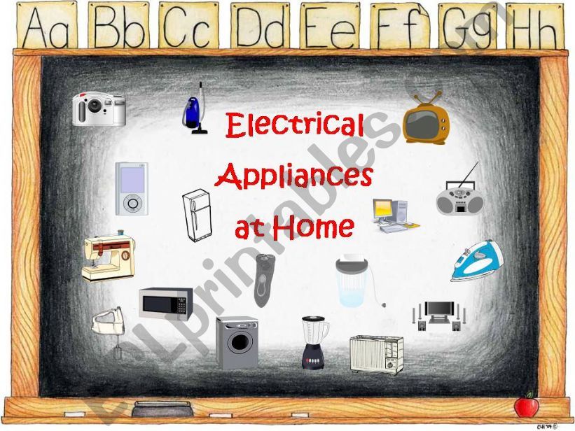 Electrical Appliances at Home powerpoint