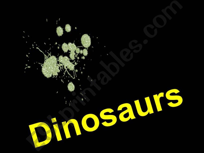 dinosaurs powerpoint