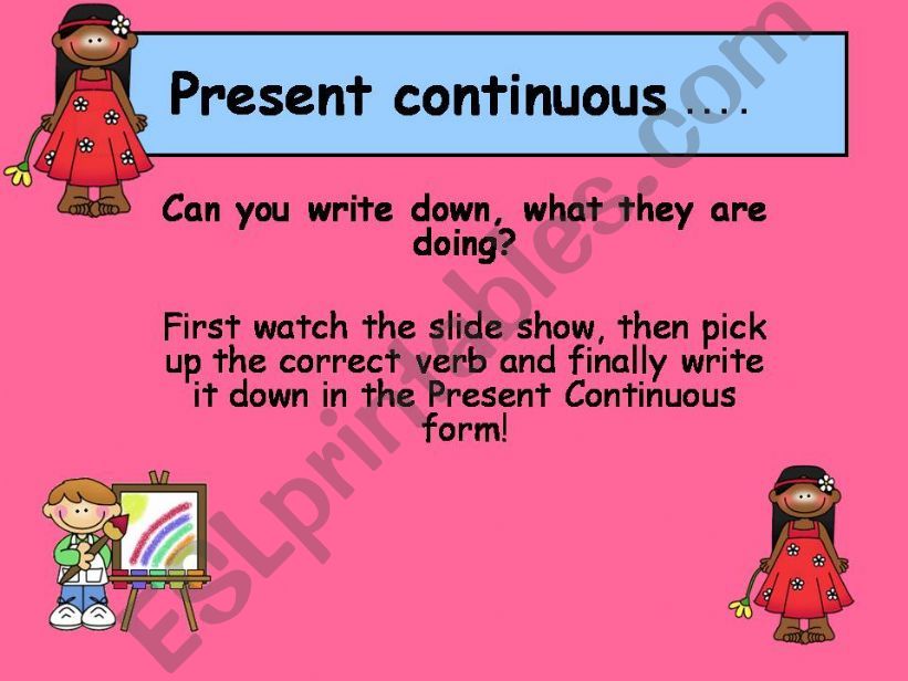 present continuous powerpoint