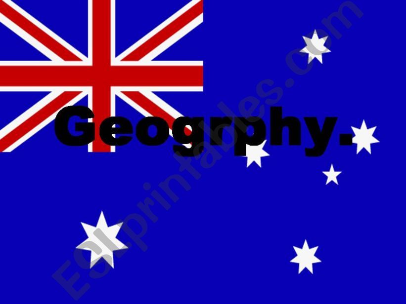 Geography of Australia powerpoint