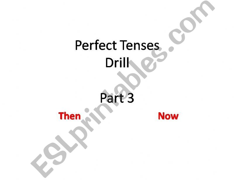 Perfect Tense Drill powerpoint