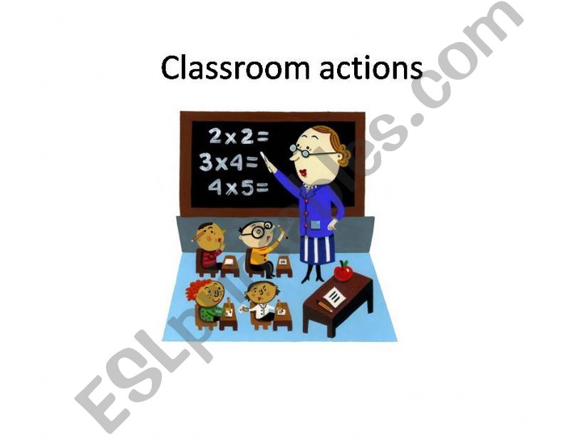 Classroom vocabulary powerpoint