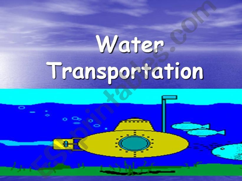 water transportation powerpoint