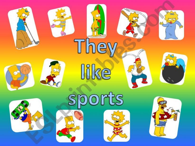 The Simpsons like sports powerpoint
