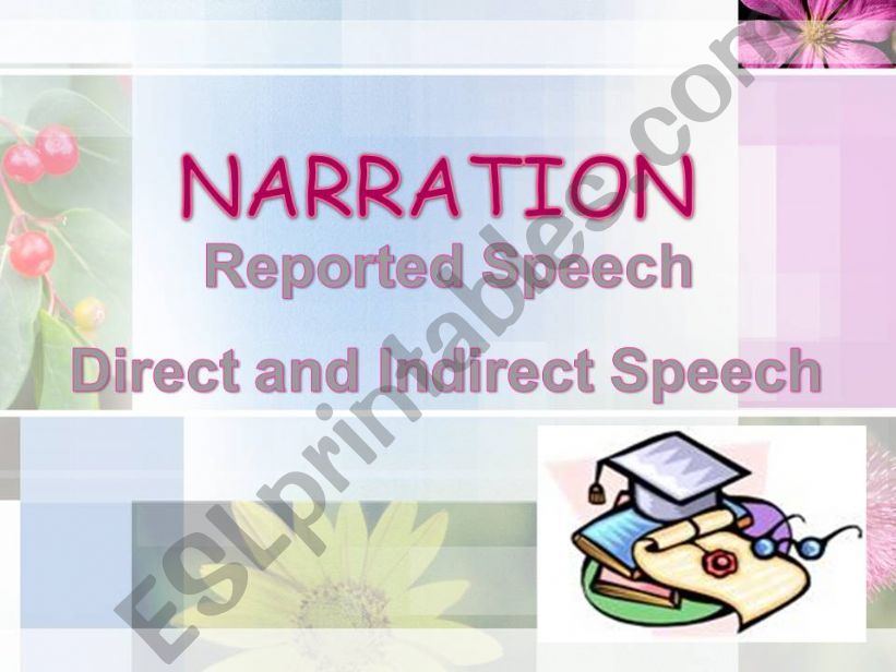 Reported speech/ Direct and Indirect Speech 1/7