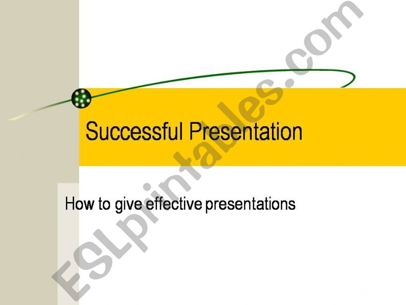 Successful Presentation powerpoint