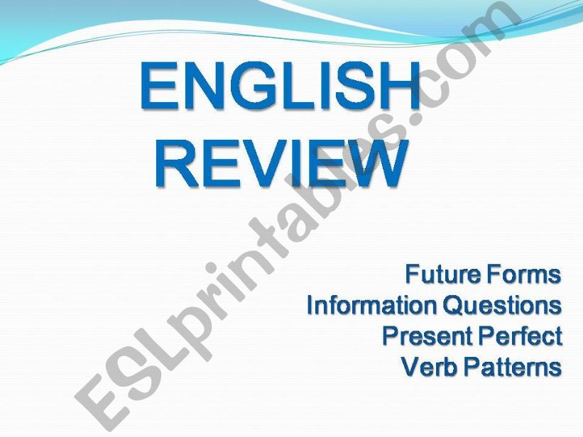 English Review powerpoint