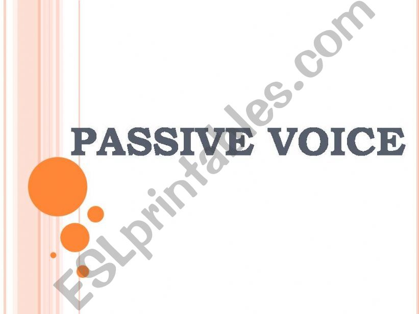 Passive Vocie  powerpoint