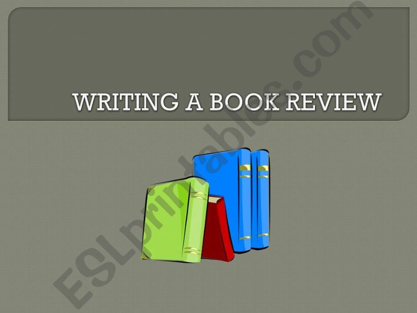 Writing a Book Review powerpoint