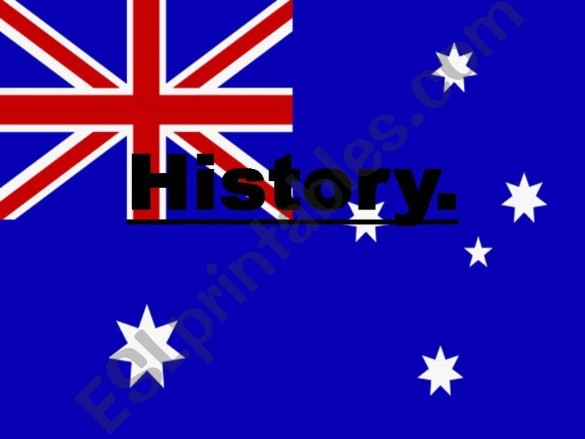HISTORY OF AUSTRALIA powerpoint