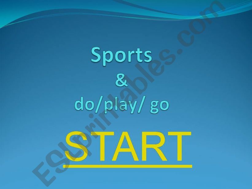 sports with do/play/go powerpoint