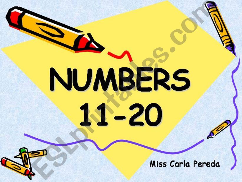 Numbers (11-20) powerpoint