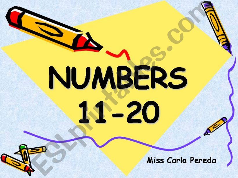 ESL English PowerPoints Numbers 11 20 esl-english-powerpoints-numbers-11-20