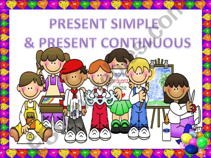 PRESENT SIMPLE & CONTINUOUS 1 (GAME) 