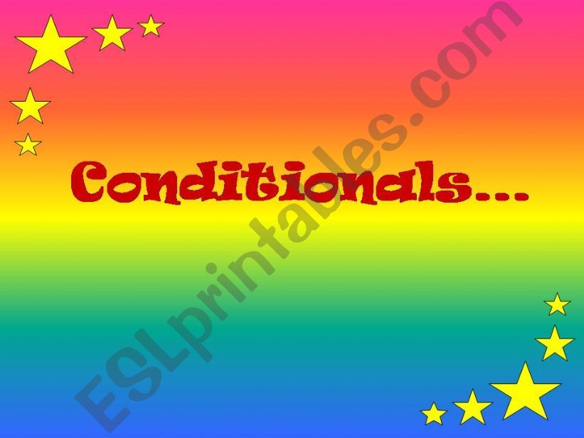 First Type Conditionals powerpoint