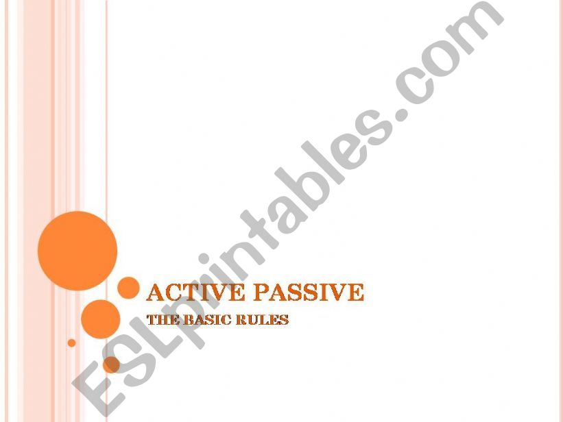 active and passive voice powerpoint