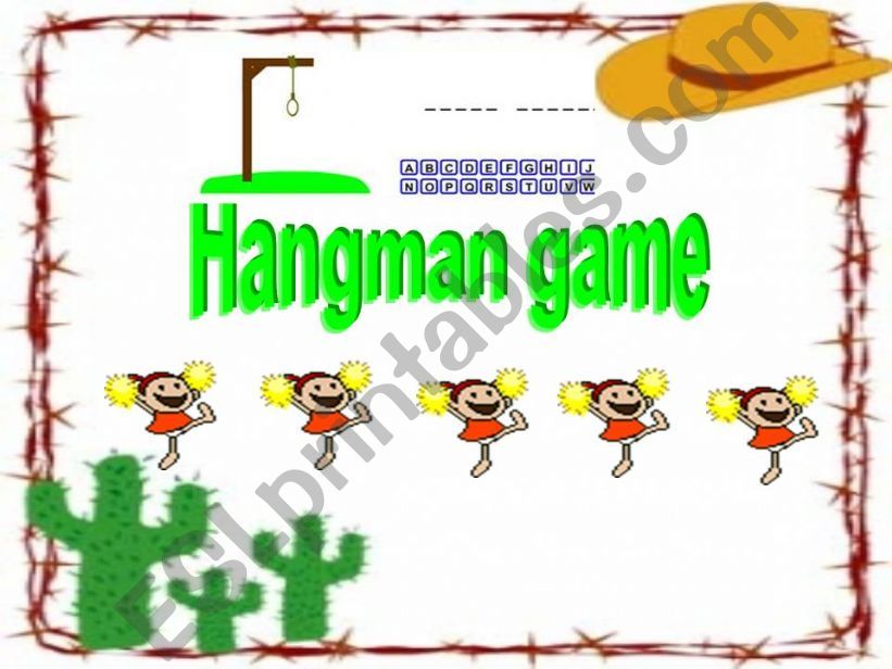 hangman game powerpoint