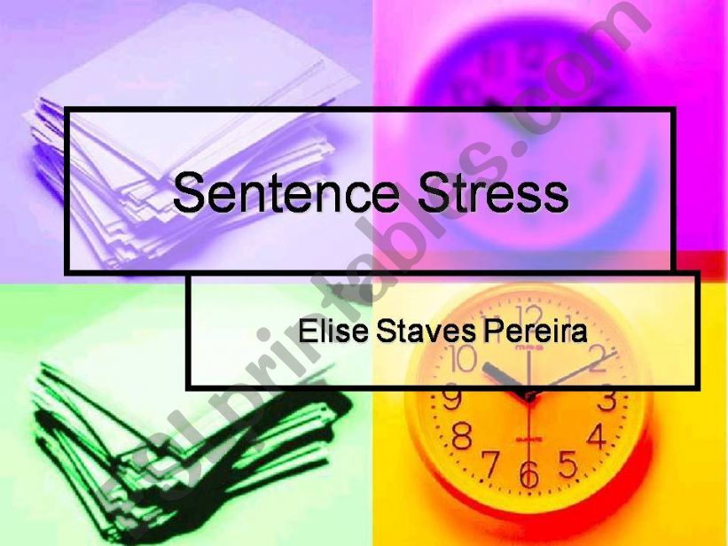 Sentence stress powerpoint