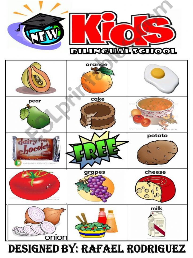 FOOD BINGO 2 powerpoint