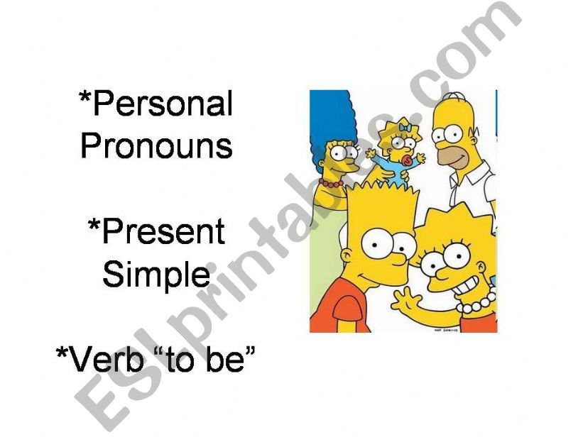 Personal Pronouns -The Simpsons