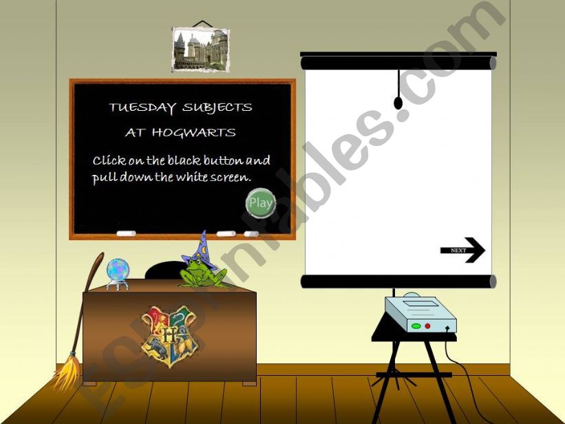 Hogwarts Subjects GAME powerpoint