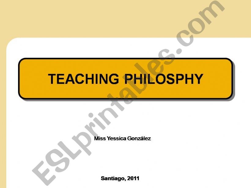 TEACHING PHILOSOPHY powerpoint